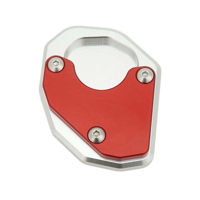 Side Stand Extension Plate, Red Wear Resistant Kickstand Enlarger Rustproof High Strength Aluminium Alloy For Motorcycle Replacement For 660 2021+