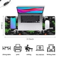 thumbnail image 5 of Long Mouse Pads for Desk,Black Cartoon Dinosaurs Rawr Pattern Desk Mats on Top Of Desks, Desk Mouse Pad Extra Large with 3mm Non-Slip Base and Stitched Edge for Gaming,Office,Work,Home 31.5"x11.8", 5 of 6