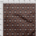 thumbnail image 2 of oneOone Polyester Lycra Fabric Diamond & Swirl Ikat Print Sewing Fabric BTY 56 Inch Wide, 2 of 4