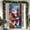 16#, variant on Horivan Christmas Door Cover Decorations Santa Claus Gift Delivery Design Festive Holiday Party Atmosphere Backdrop Nylon Spandex Stretchable for Front Door Wall Seasonal Home Celebration