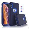 thumbnail image 1 of Fundas para iPhone XS Max, funda resistente para iPhone XS Max de 6,5", protección integral a prueba de golpes, armadura resistente de plástico duro y goma amortiguadora, funda 3 en 1., 1 of 8