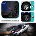 thumbnail image 3 of Custom No Drill Mud Flaps For Dodge Challenger 2015-2023, Splash Guards Molded Front And Rear Set 4Pcs, Fender Cover Black Accessories-Black-For Mazda3 BP 2019-2024, 3 of 5
