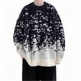 thumbnail image 1 of Pisexur Chandails pour Hommes Imprimé Mode Col Rond Chandails Décontractés Manches Longues Tricot Chandail Chaud Automne Hiver Chandail Grande Taille Chandails m-5TG, 1 of 4