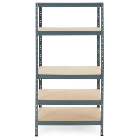

Superwum 36 x 72 Multipurpose 5 Tier Adjustable Storage Metal Frame Shelving Unit Boltless Utility Rack for Warehouses and Garages 800 lb Capacity