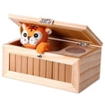 thumbnail image 1 of Caja de madera inútil, caja Déjame en paz, la máquina más inútil, no toques el juguete de tigre, regalo con sonido, 1 of 5