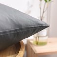 thumbnail image 3 of 1 par de funda de almohada de algodón puro Funda de cojín de almohada Funda de almohada suave Funda de almohada simple Funda de almohada delicada para el hogar Dormitorio Hotel （Gris oscuro), 3 of 6