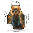 thumbnail image 2 of Sikiie Sunflower Meditating Cat Aprons for Kitchen Cooking Aprons, Chef Apron for Men Women Chef, 2 of 7