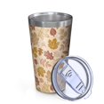 thumbnail image 2 of 16oz Tumblers Autumn Fall Leaves Pattern Stainless Steel Vacuum Insulated Double Wall Travel Tumbler Cups Mug with Lid and Straw,Cleaning Brush for Coffee,Tea, 2 of 4