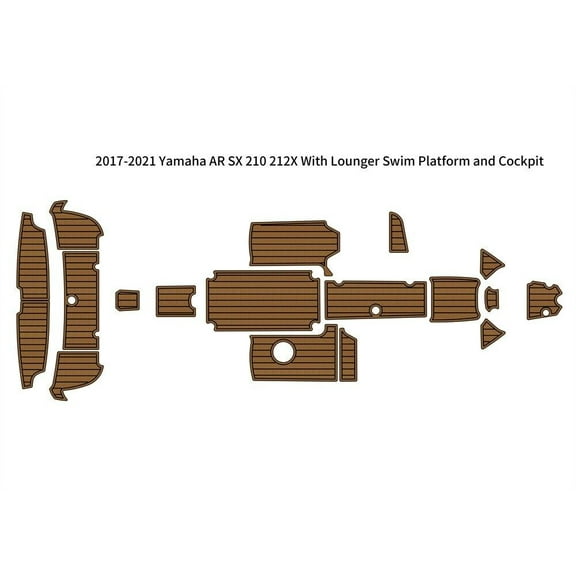 2017-2021 Yamaha AR/SX 210/212X Lounger Swim Platform Cockpit Boat EVA Floor FS