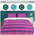 thumbnail image 3 of Pink And Purple Stripes 3D Set Duvet Cover Quilt Cover Theme for Twin Size, 3 of 6