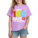 thumbnail image 1 of Camiseta de Manga Corta Linda con Impresión Gráfica para la Temporada Escolar de los Niños, Camisetas de Manga Corta de las Niñas, 1 of 9