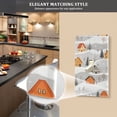 thumbnail image 5 of Yayeee Blank Wall Plate Cover 1-Gang 4.5"x2.7" Home Unused Decorative Outlet, Orange Snow Houses, 5 of 7