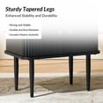 thumbnail image 5 of Tina's Home 22" Tall Modern Tambour Accent Cabinet with Sliding Slatted Door for Living Room Small Spaces, Black, 5 of 8