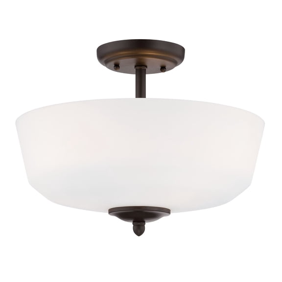 15006-SF-34-Designers Fountain-Darcy - Three Light Semi-Flush Mount-Oil Rubbed Bronze Finish