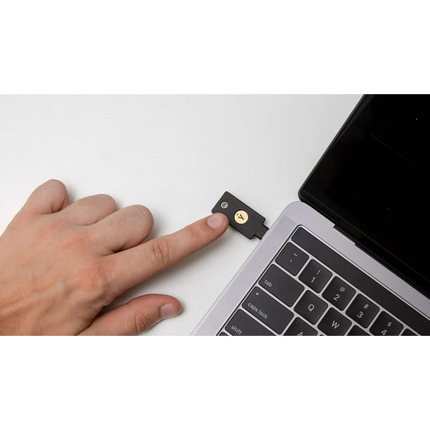 Yubico - YubiKey 5C NFC - Clé de sécurité USB et NFC à deux facteurs  d'authentification, compatible avec les ports USB-C et fonctionne avec 