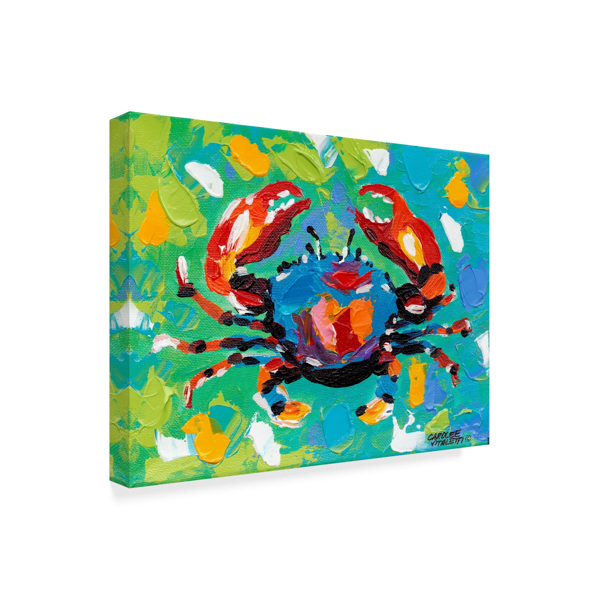 Trademark Fine Art 'Seaside Crab I' Canvas Art by Carolee Vitaletti