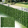 thumbnail image 2 of Artificial Ivy Privacy Fence Wall Screen, 20X40 in UV-Anti Faux Greenery Backdrop Ivy Vine Leaf Hedges Fence Panels for Patio, Balcony, Garden, Backyard Indoor Outdoor Green Wall Decor, 2 of 3