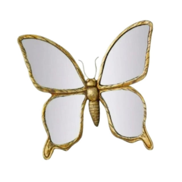 Espejo Decorativo de Pared con Forma de Animal, Resistente a Los Arañazos, Estilo Europeo, Adorno Colgante de Resina para Habitación Infantil, Hogar O con forma de mariposa
