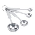 thumbnail image 1 of Juego De Cucharas Medidoras De Acero Inoxidable De 4 Piezas Que Incluyen 1/10 Cucharadita 1/2 Cucharadita 1 Cucharadita 1 Cucharada Para Medir Ingredientes Secos Y Líquidos, 1 of 5