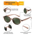 thumbnail image 3 of Gafas de Sol FEISEDY Retro Ovaladas B1171 para Mujer Transparente, 3 of 7