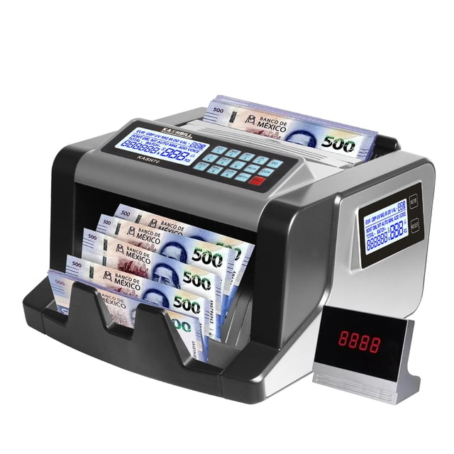 Contador De Billetes Multidivisas Doble Lcd Kashbill Mod KASH70