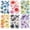 Glass Petal Series, variant on 48 Pcs Vintage Floral Wreath Stickers, Die-Cut Cardstock Flower Frames for Scrapbooking, Aesthetic Garland Ephemera for Junk Journaling, Circular Photo Frame Decals for Card Making & DIY Crafts