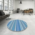 thumbnail image 3 of Ahgly Company Indoor Rectangle Patterned Light Sky Blue Novelty Area Rugs, 2' x 5', 3 of 6