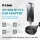 thumbnail image 2 of Adaptador WiFi 6 D-Link DWA-X1850-B1 AX1800 USB 3.0 para PC negro, 2 of 9