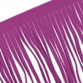 thumbnail image 3 of Uxcell 2 Yards 4 inch PU Leather Fringe Trim 2Pcs DIY Tassel Fringe for Sewing Purple, 3 of 6