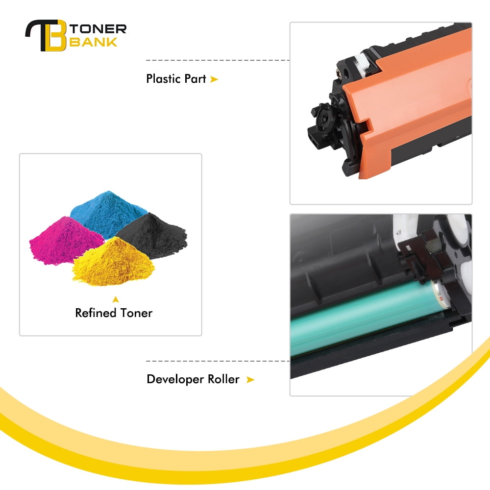 Remanufactured 130A Toner Cartridge 4-Pack For HP Pro Color MFP M176n/M177fw - CF350A CF351A CF352A CF353A With Chip 3 thumbnail image