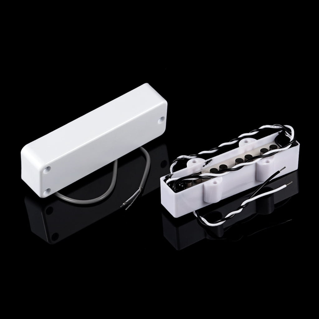 4 String Electric Bass Guitar Humbucker Pickups Sealed Alnico 5 Bass Pickup Set Electric Bass Guitar Parts & Accessories