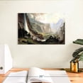 thumbnail image 3 of Elephant Stock The Domes Of The Yosemite Wall Art - Horizontal Canvas Wall Art - Living Room Wall Decor - Nature Canvas - Green And Brown Decor By Albert Bierstadt - 12" x 8", 3 of 8