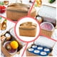thumbnail image 5 of Bolsa de Picnic, cesta térmica para comida, contenedor de almuerzo impermeable, bolsa térmica aislante de ratán de imitación, 1 Uds., 5 of 5