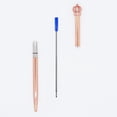 thumbnail image 5 of Blue Ink Refill Pack of 5, Replaceable Ballpoint Pen Refills, Medium Point Metal Refill (Blue), 5 of 10