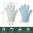 thumbnail image 4 of Guantes anti escaldaduras de silicona para horno microondas, guantes aislantes térmicos especiales para horno de cocción, guantes gruesos de alta temperatura para cocina y hogar, 4 of 5
