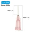 thumbnail image 2 of 20Ga Dispensing Needles, 102PCS 1/2 Inch Industrial Blunt Tip Dispensing Needle Syringes with Luer Lock Needle for Refilling Liquid Inks Adhesive Glue Oil,Pink, 2 of 7