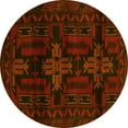 thumbnail image 1 of Ahgly Company Indoor Round Persian Yellow Traditional Area Rugs, 7' Round, 1 of 4