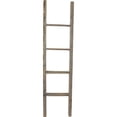 thumbnail image 3 of Ekena Millwork 15"W x 60"H x 3 1/2"D Vintage Farmhouse 4 Rung Ladder, Barnwood Decor Collection, Reclaimed Grey, 3 of 13