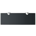 thumbnail image 3 of Estantería flotante de pared VidaXL Modern de vidrio templado negro, 3 of 4