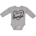 thumbnail image 3 of Inktastic I Love My Grandpa in Black Chalk Heart Boys or Girls Long Sleeve Baby Bodysuit, 3 of 5