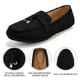 thumbnail image 3 of Ecetana Women's Suede Loafers Slip-On Flat Shoes Round Toe Casual Shoes for Daily Office Walking, 3 of 6
