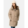 thumbnail image 5 of Marikoo Women's Thigh-Length Quilted Winter Coat with Hood - Karumikoo XVI, 5 of 9