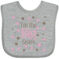 thumbnail image 3 of Inktastic I'm The Big Sister. Girls Baby Bib, 3 of 4