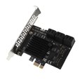 thumbnail image 1 of PCI-E to SATA Extender Splitter High Speed PCI-Express Expansion Card; PCI-E Adapter Card; Card Desktop Computer Accessory, SA3106J, 6 ports, 1 of 1