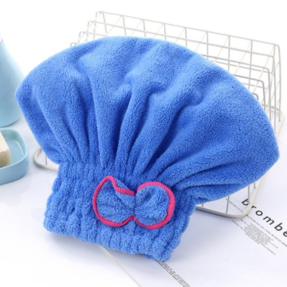 6 Colors Microfiber Solid Quickly Dry Hair Hat Hair Turban Women Head Wrap Hat