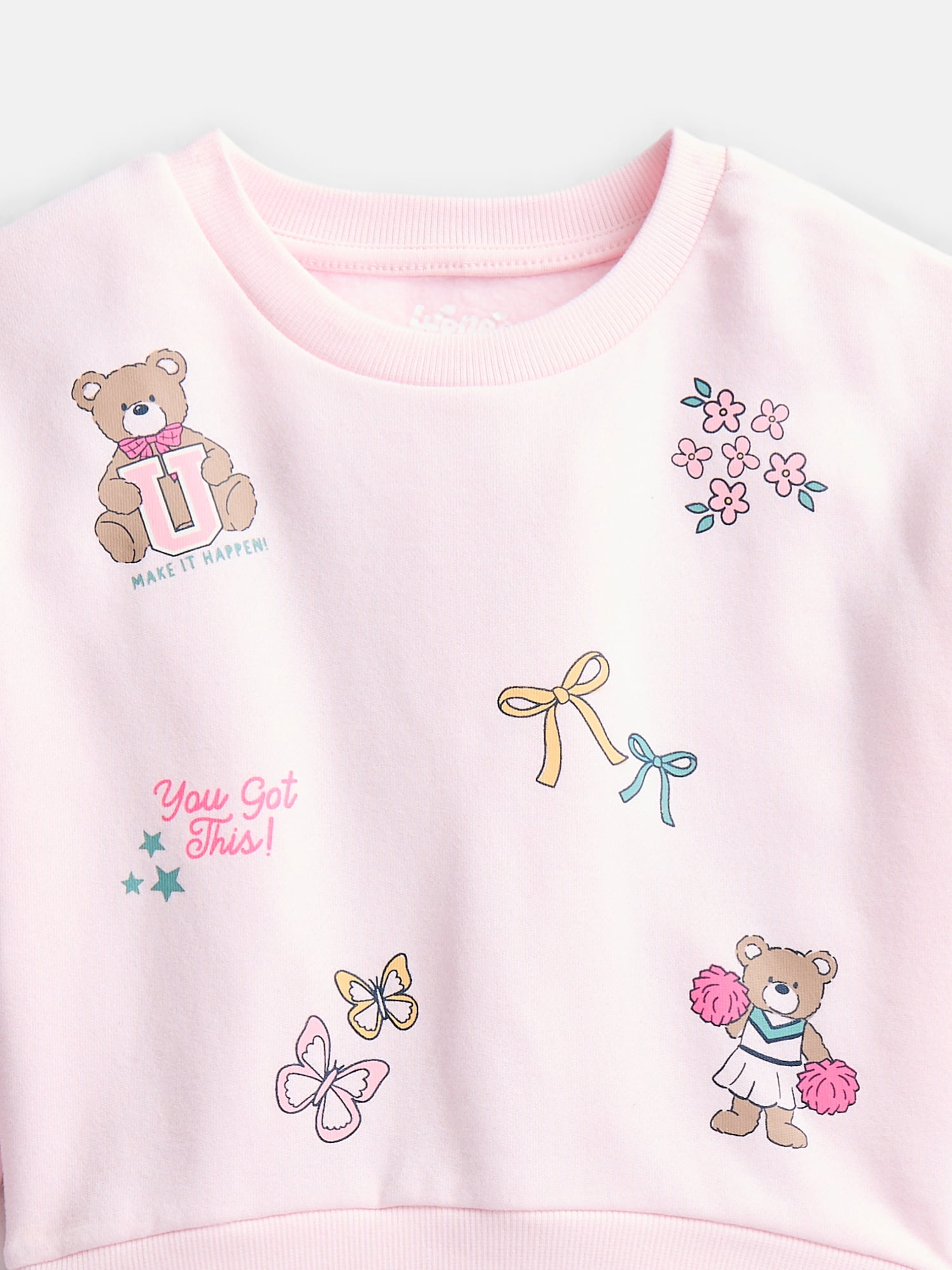 Wonder Nation Girls' Sweatshirt and Flare Leggings Set, 2-Piece, Sizes 4-10