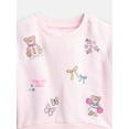 thumbnail image 4 of Wonder Nation Girls' Sweatshirt and Flare Leggings Set, 2-Piece, Sizes 4-10, 4 of 5