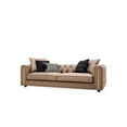 thumbnail image 4 of Enza Home Sirona Contemporary Wood & Fabric Sofa in Dark Taupe Brown, 4 of 7