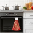 thumbnail image 6 of SKYSONIC Hanging Kitchen Towel 12 x 17 Inch Chinese Style Flowers Towel Set 2 Pieces of Dry Towels for Kitchen, Bathroom, Laundry Room Table, 6 of 7