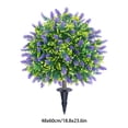 thumbnail image 3 of Artificial Lavender Eucalyptus Plant Outdoor Decor, Plastic Construction, Weather Resistant, Easy Installation for Garden Landscaping, Porch and Patio Use, 3 of 6